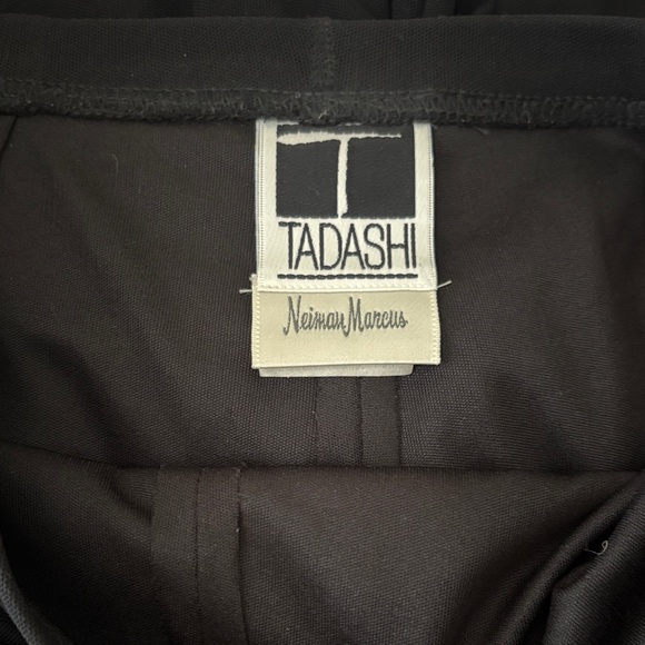 Tadashi Shoji Neiman Marcus Black Straight Leg Pants - Picture 4 of 6